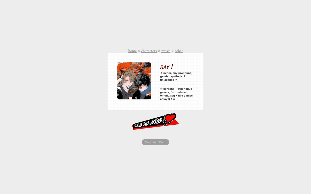 Carrd profile picture for @wronged